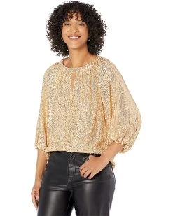 Vince Camuto Raglan Sleeve Top with Keyhole | Shirts & Tops