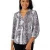Vince Camuto 3/4 Sleeve V-Neck Demure Snakeskin Blouse | Shirts & Tops -Vince Camuto Shop 816RwwuGwGL. AC SR736920