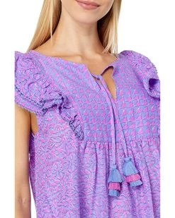 Vineyard Vines Anegada Block Print Ruffle Top | Shirts & Tops -Vince Camuto Shop 818bSCcxjXL. AC SR736920
