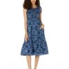 Vineyard Vines Scarf Print Smocked Midi Dress | Dresses