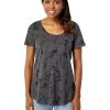 Vince Camuto Short Sleeve Marble Textures Scoop Neck Tee | Shirts & Tops