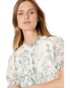 Vince Camuto Short Sleeve Pleat Neck Breezy Dandelions Blouse | Shirts & Tops -Vince Camuto Shop 81FrkvsUIL. AC SR736920