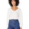 Vince Camuto Long Sleeve V-Neck Modal Rib Knit Top | Shirts & Tops
