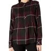 Vince Camuto Camuto Women's Windowpane Roll Tab Pintuck Henley Top | Shirts & Tops -Vince Camuto Shop 81RWFjLgGXL. AC SR736920