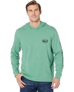 Vineyard Vines Long Sleeve Football Whale Dot Hoodie Tee | Shirts & Tops