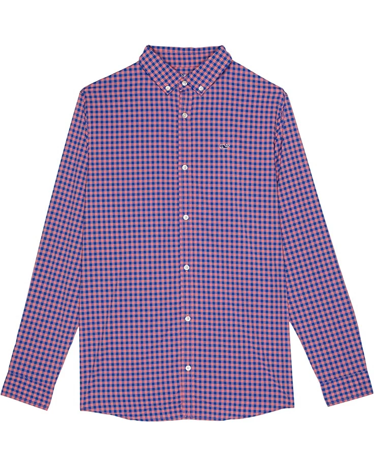 Vineyard Vines Kids Classic Gingham On-The-Go Nylon Shirt (Toddler/Little Kids/Big Kids) | Shirts & Tops 4 Vineyard Vines Kids Classic Gingham On-The-Go Nylon Shirt (Toddler/Little Kids/Big Kids) | Shirts & Tops - Image 2