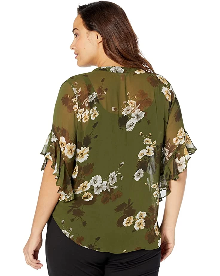 Vince Camuto Pin Tuck Ruffle Sleeve Blouse | Shirts & Tops 4 Vince Camuto Pin Tuck Ruffle Sleeve Blouse | Shirts & Tops - Image 2