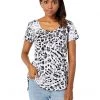 Vince Camuto Short Sleeve Animal Print Scoop Neck Top | Shirts & Tops -Vince Camuto Shop 81jHBeiqTDL. AC SR736920