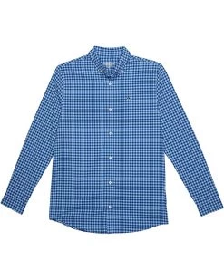 Vineyard Vines Kids Classic Gingham On-The-Go Nylon Shirt (Toddler/Little Kids/Big Kids) | Shirts & Tops