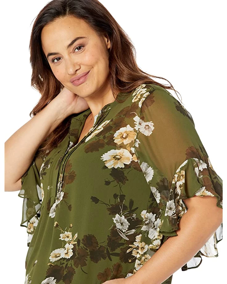 Vince Camuto Pin Tuck Ruffle Sleeve Blouse | Shirts & Tops 5 Vince Camuto Pin Tuck Ruffle Sleeve Blouse | Shirts & Tops - Image 3