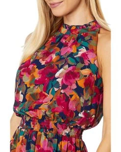 Vince Camuto Printed Chiffon Ruffle Neck Maxi with Smocked Waist | Dresses -Vince Camuto Shop 81rWYnS0NjL. AC SR736920