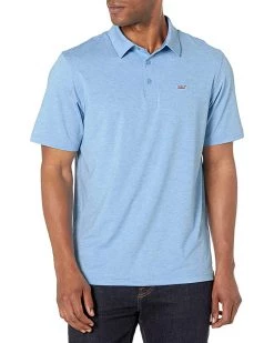 Vineyard Vines Men's St Kitts Solid Short Sleeve Sankaty Americana Polo | Shirts & Tops