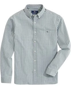 vineyard vines Men's Classic Fit Gingham Shirt in Stretch Cotton | Shirts & Tops