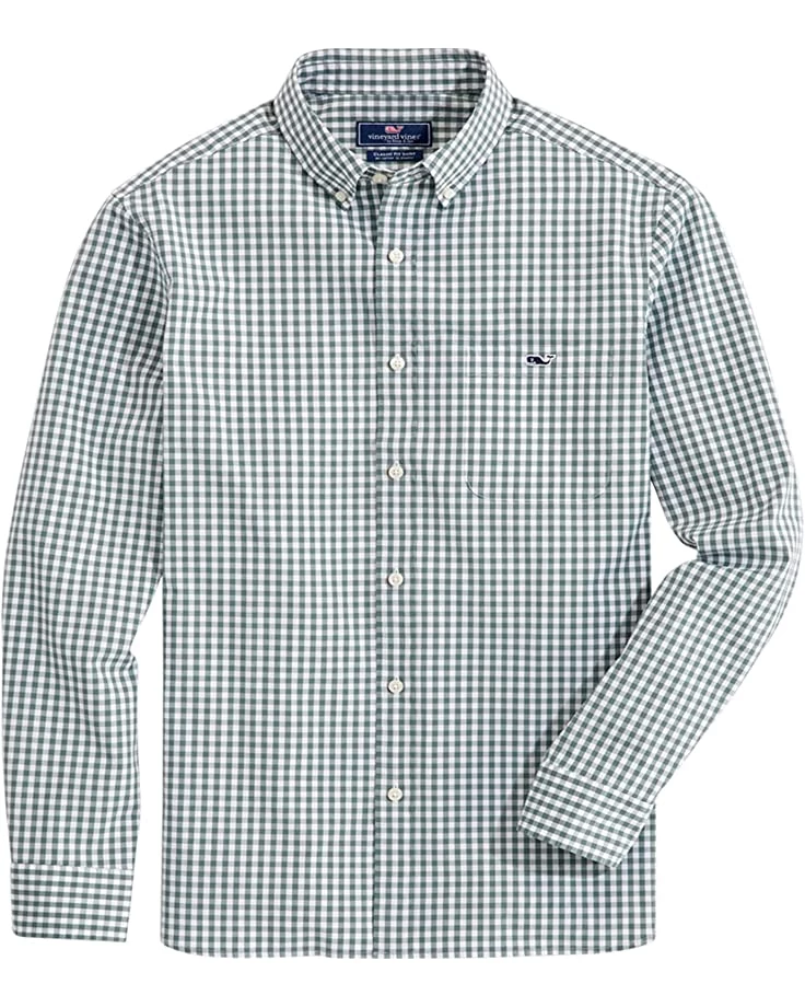 vineyard vines Men's Classic Fit Gingham Shirt in Stretch Cotton | Shirts & Tops 3 vineyard vines Men's Classic Fit Gingham Shirt in Stretch Cotton | Shirts & Tops