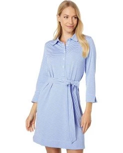 Vineyard Vines Striped Tie Waist UPF Dress | Dresses