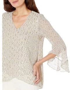 Vince Camuto V-Neck Blouse with Flutter Sleeve | Shirts & Tops -Vince Camuto Shop 81yJWl2r7aL. AC SR736920