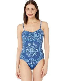 Vineyard Vines Print Strapless One-Piece | Swimwear