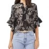 Vince Camuto Flutter Sleeve V-Neck Printed Chessboard Top | Shirts & Tops -Vince Camuto Shop 91EoWbjlG7L. AC SR736920