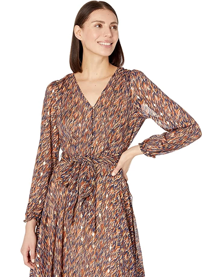 Vince Camuto Long Sleeve V-Neck Maxi Dress with Buttons | Dresses 5 Vince Camuto Long Sleeve V-Neck Maxi Dress with Buttons | Dresses - Image 3