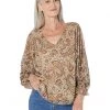 Vince Camuto V-Neck Bloosan Sleeve Blouse | Shirts & Tops -Vince Camuto Shop 91s42HvQlmL. AC SR736920
