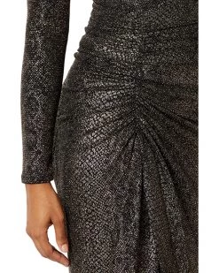 Vince Camuto Long Sleeve Gown with V-Neck and Front Slit | Dresses -Vince Camuto Shop A1y3PA0EDML. AC SR736920